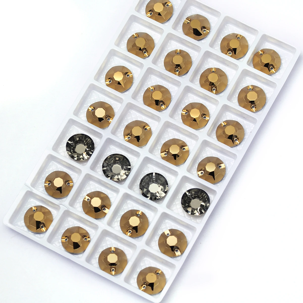 PUBRILEX Großhandel K9 Strass-Kanten mit Facetten XIRIUS Flache Aufnähsteine für Kleidung, Taschen, Glas, Nähsteine – Detail 8
