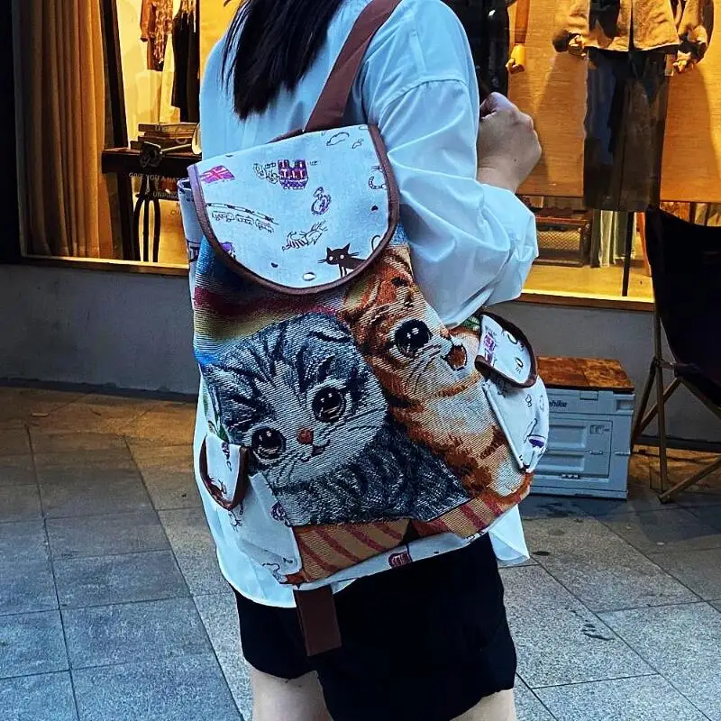 

Girl Fashion Chinese Style Luggage Bag Student Casual Sports Large Capacity Multi-Functional Cute Handheld Crossbody Storage Bag