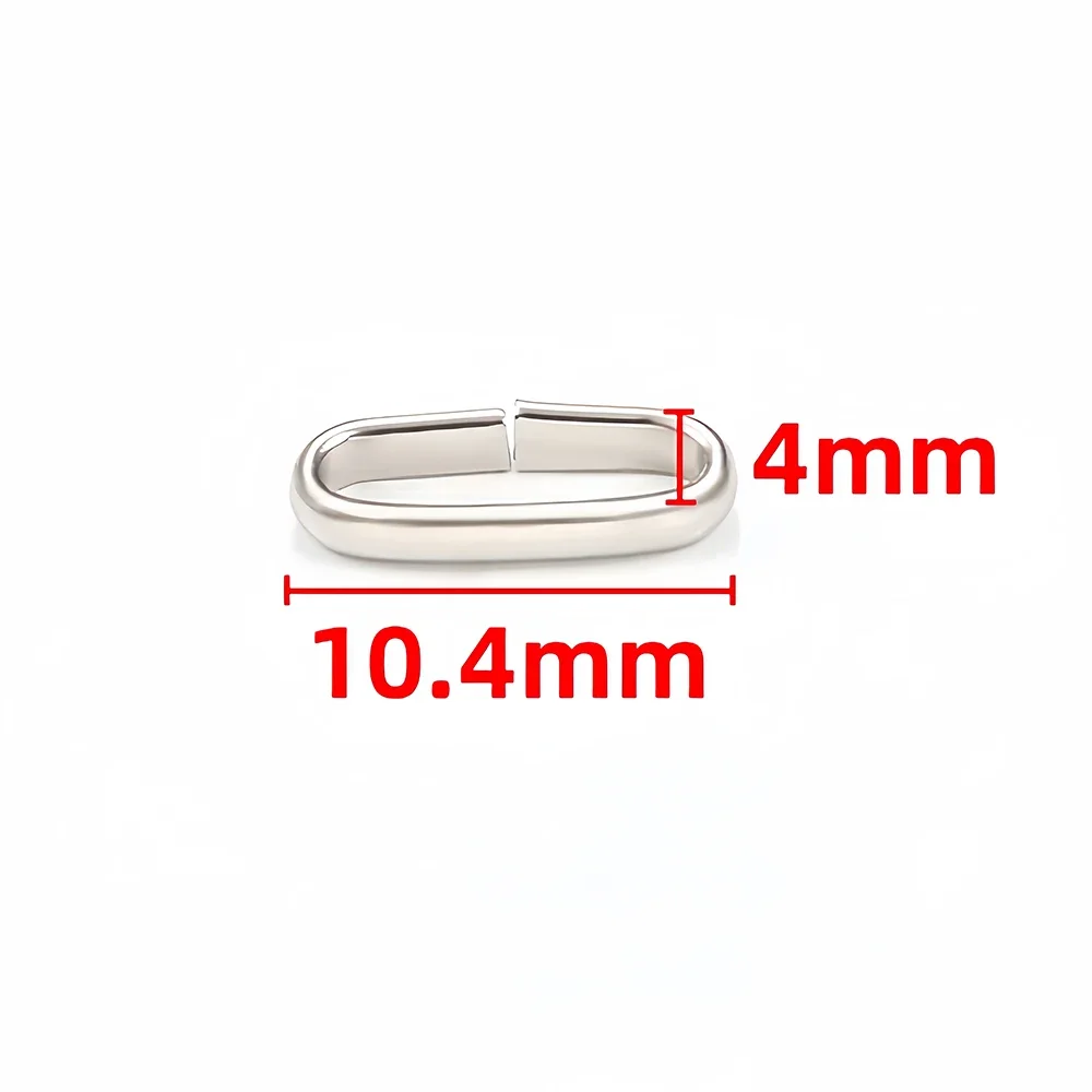 30-50pcs Stainless Steel Oval Link Rings Connectors Jump Ring for DIY Bracelet Necklace Keychain Jewelry Making Accessories
