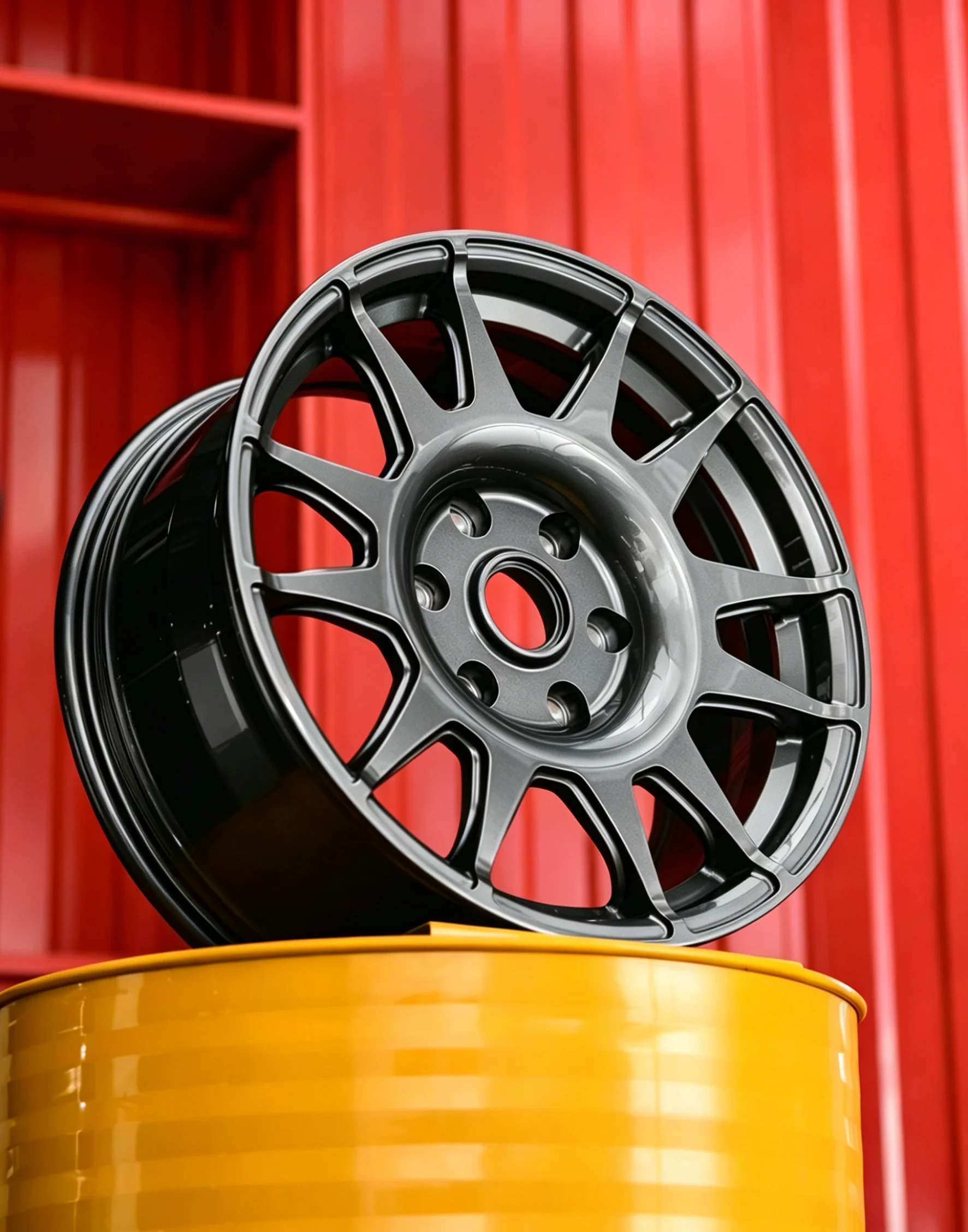 Auto PartsBlack 5x112 66.6 Forged 6061-T6 Aluminum Alloy Wheel Painted Finish For Retrofit/Upgrade With 3 Year WarrantyLight Wei