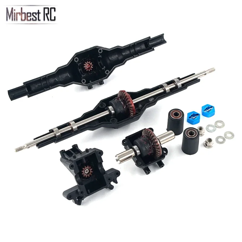 Metal differential gear front rear wave box Hydraulic Transmission Box RC car accessories For WLtoys 12428 12423 Upgrade parts