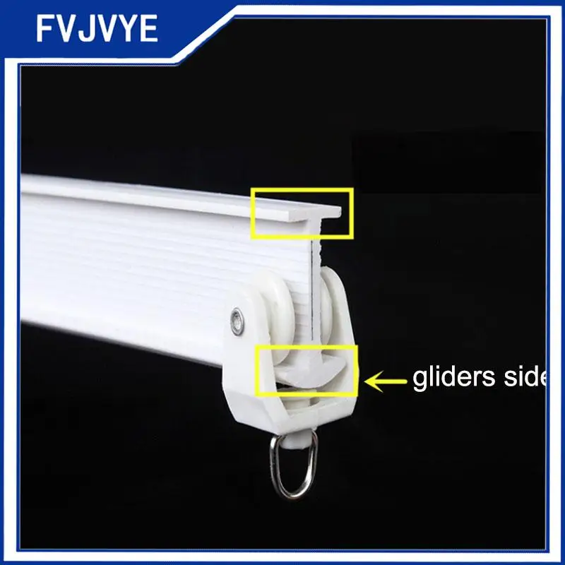 1/3/4/5/6/10M Flexible Ceiling Mounted Curtain Track Rail Straight Slide Windows Plastic Bendable Home Window Decor Accessories