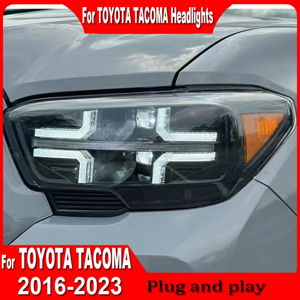 LED Head Lamps Assembly For Toyota Tacoma 2016 2017 2018 2019 2020 2021 2022 2023 2024 Headlights DRL Sequential Turn Signal