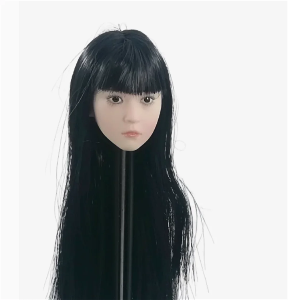 

Handmade 1/6 Female Soldier Asia Little Girl 2.0 Qi Bang Hairstyle Model White Skin DIY For 12" Women TBL PH Action Figure