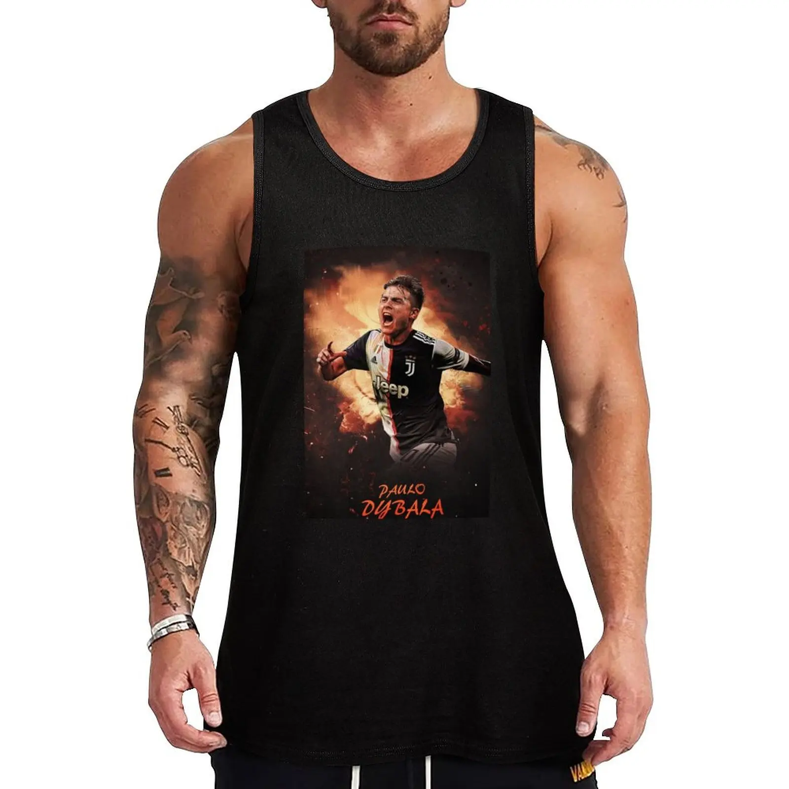 paolo dybala Tank Top sports suits Men's t-shirts gym t-shirts