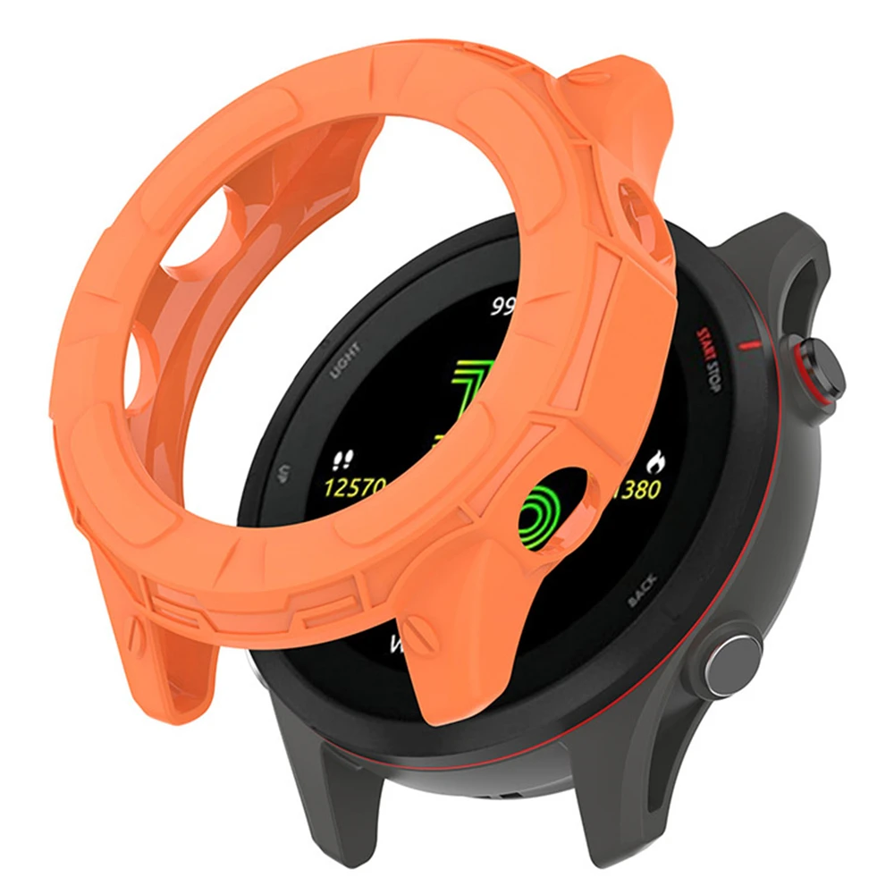 กรณีป้องกัน TPU ครึ่งห่อกรอบสำหรับ Garmin Forerunner955/ 955พลังงานแสงอาทิตย์สมาร์ทนาฬิกาอุปกรณ์เสริม