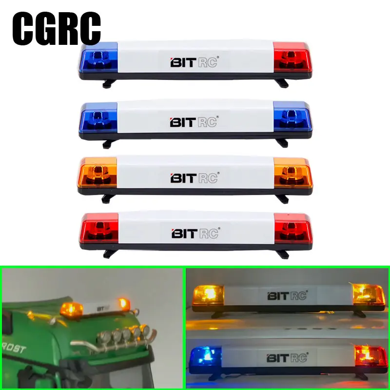 

LED Warning Light Rotating Lights Flashing Lamp for 1/10 RC Crawler Car Traxxas TRX4 SCX10 D90 1/14 Tamiya RC Truck Scania 770S