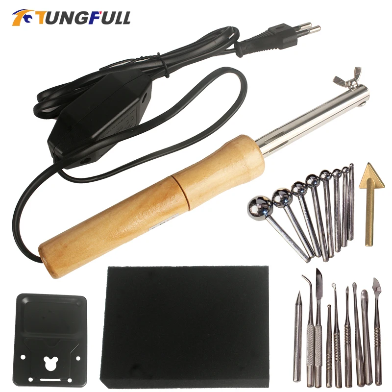 Fabric Flowers Ironing Machine Set 18/13/11/8 Heads Soldering Iron 220V 110V Artificial Flower Making Tool Ironing Tool