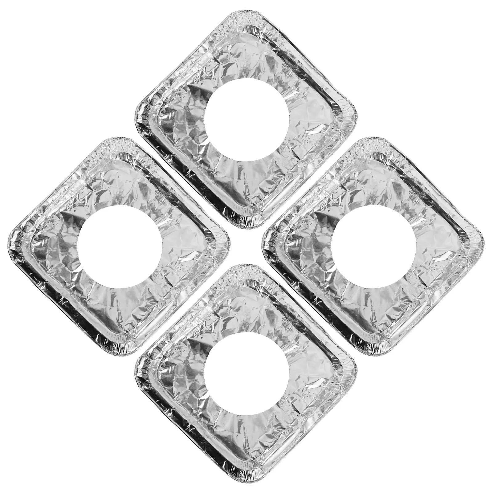 10Pcs Heavy Duty Disposable Aluminum Foil Gas Stove Burner Covers Oil Resistant Gas Range Protector Drip Pans Stove Top Cover - view 3