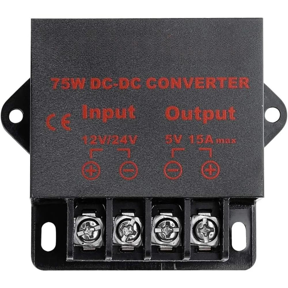 DC Voltage Reducer Regulator 12V 24V To 5V 3A-15A Power Transformer Converter 24V To 12V For Automotive DIY Electronic Projects