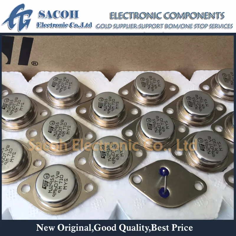 

New Original 2Pcs/Lot MJ2955 MJ2955A 2955 TO-3 15A 100V PNP Silicon Power Transistor