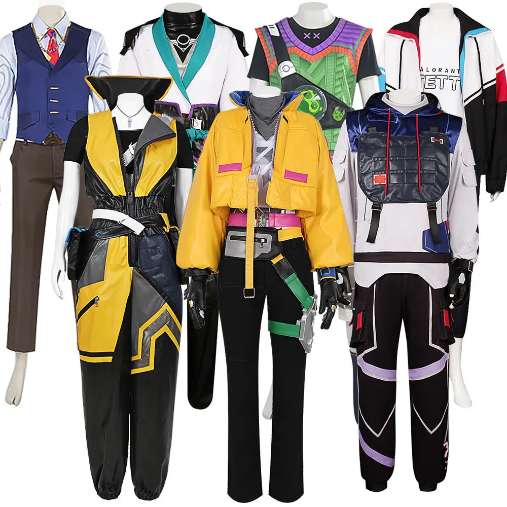 

VALORANT Riot Games Fearless Contract Series Cosplay Costume Jiefeng Yijue Qile Shangbole Phantom Halloween Set
