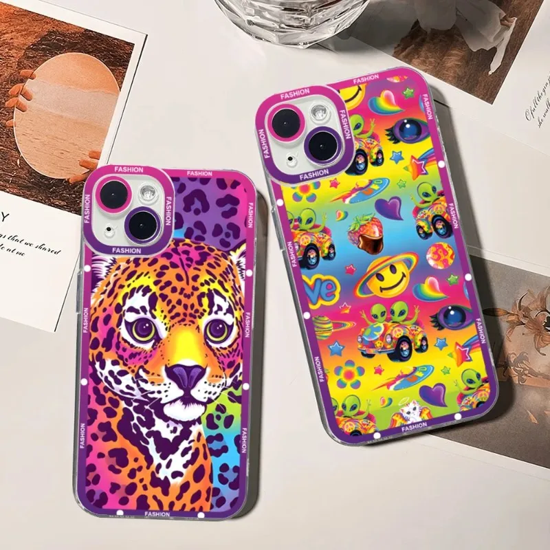 Lisa Frank Art Phone Case For Xiaomi 13 Redmi Note 12 11 10 Pro Lite Proplus Pocox3GT F3 Transparent Soft TPU Fundas Cover