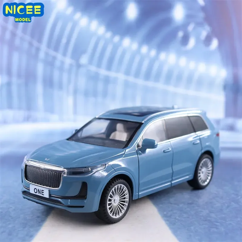 

1:24 LEADING IDEAL ONE SUV New Energy Car Model Simulation Diecast Car Metal Alloy Model Car kids toys collection gifts A493