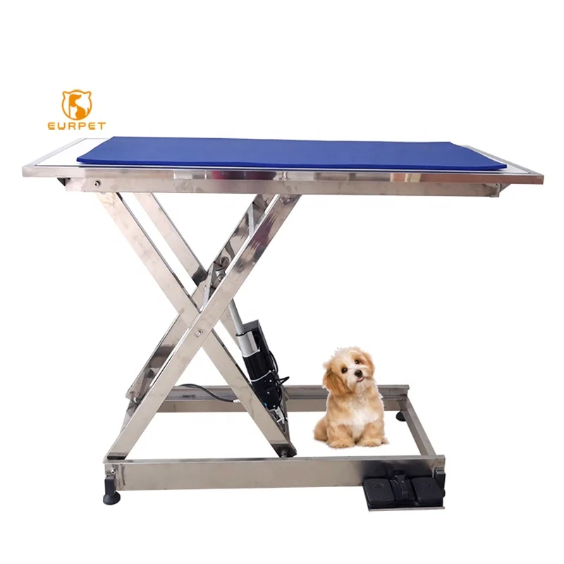 EUR PET Veterinary Stainless Steel Examing Table Electric Lifting Surgery Operation Table