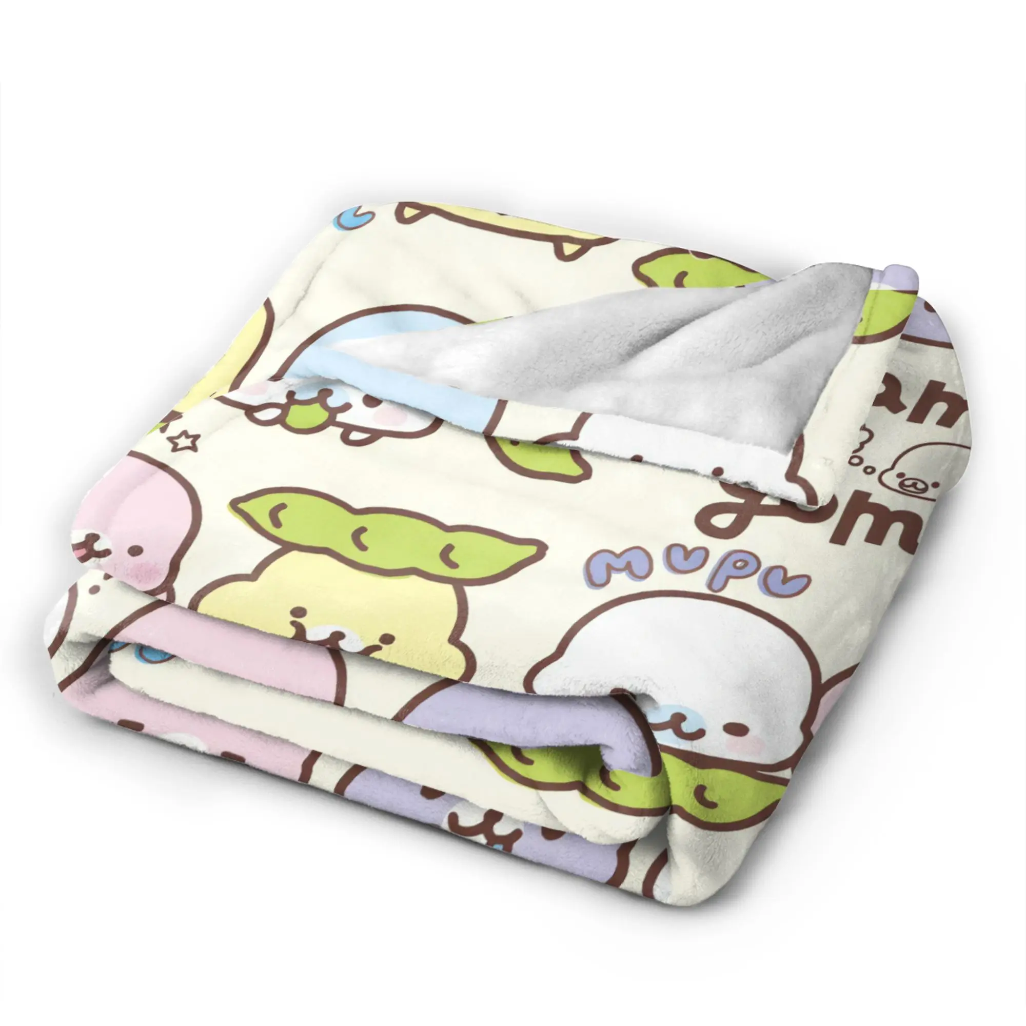 White Seal Strawberry Plush Blanket Boy Girl Mamegomas Flannel Throw Blanket For Living Room Warm Quality Bedspread Gift Idea