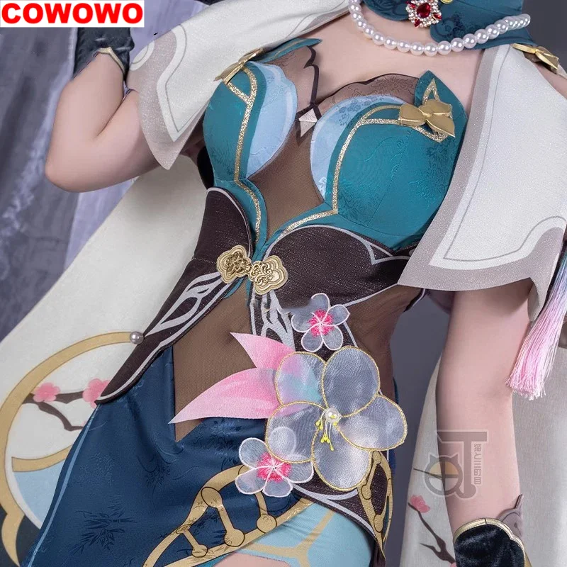 COWOWO-Honkai: Star Rail RUAN MEL Game Suit para Mulheres, Elegante Cheongsam Cosplay Traje, Halloween Party Role Play, Roupa Sexy