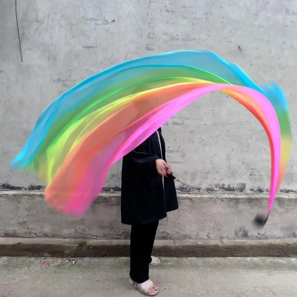 الرقص الشرقي يلوحون وشاح وشاح حريري فو مع كرة بوي رمي كرات وشاح بوي غاسل ملون حريري العلم الشريط غاسل #4