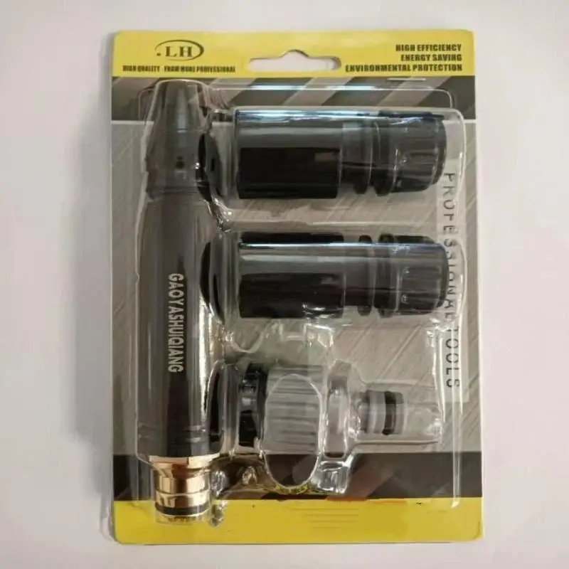 High Pressure Water Hose Nozzle, Booster Design With 3 Spray Modes, Adjustable Water Sprayer For Car Washing Home Daily Cleaning