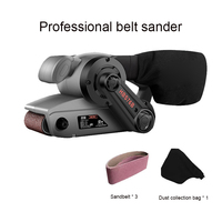 220V Electric Belt Sander DIY Sander Grinder Carpenter Polishing Grinding Machine Woodworking Tool 810W/1200W