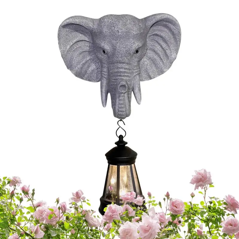 

Garden Lanterns Solar Powered Elephant Lantern Solar Lights Outdoor Resin Lamp Decorative Lights Ambient Lighting Cute Decor