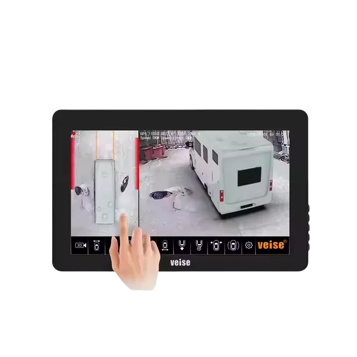 HD 1080P 360 كاميرا بانورامية ثلاثية الأبعاد ذات رؤية عين الطيور مع تسجيل لشاحنة شديدة التحمل مفصلية لسلامة سائقي الشاحنات القابلة #2