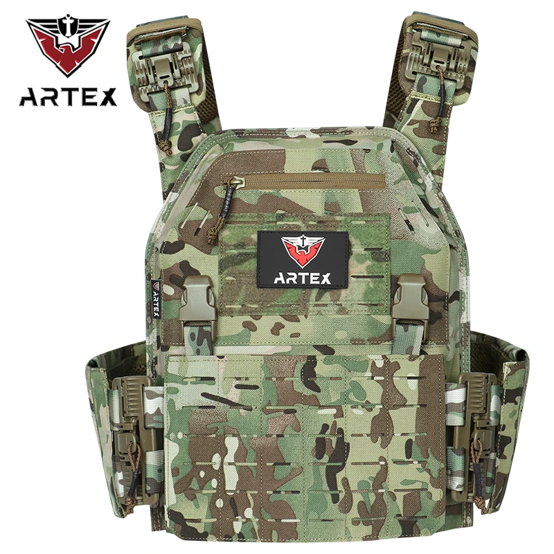 Artex New Combat Vest 6094 Quick Release Lightweight Laser Cut Tactical Vest Black Gear Carry Hunting Tactical Vests