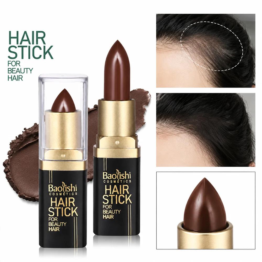 Hairline Shadow Stick Waterproof Grey Hair Concealer Pen Portable Cover White Hair Fill Sparse Hair Root Touch Up Hair Makeup