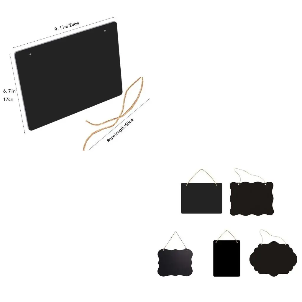  Hanging Chalkboard Small Blackboard Message Board Chalkboard for Kitchen Wedding