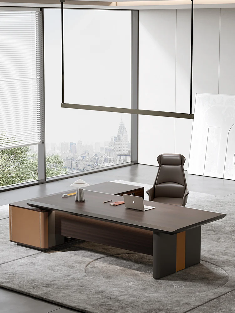 Office desk and chair combination, large class desk, supervisor desk, atmospheric office furniture, new style