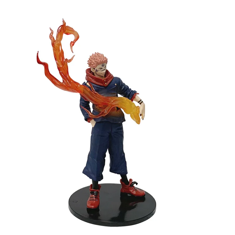 Figurine de dessin animé Jujutsu Kaisen Itadori Yuji, 21cm, modèle de poupée en PVC, jouet de Collection environnante, accessoires de bureau, cadeau