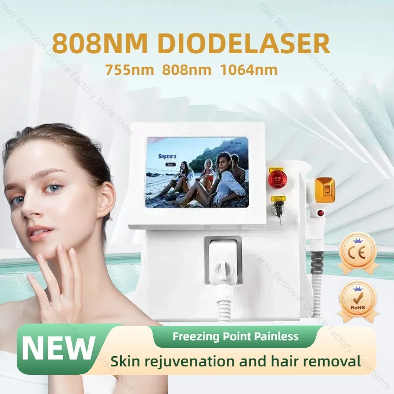 

3500 Вт диодный лазер для удаления волос 3 длины волны 755 808 1064 нм ледяное охлаждение для лица и тела постоянный безболезненный для женщин и мужчин