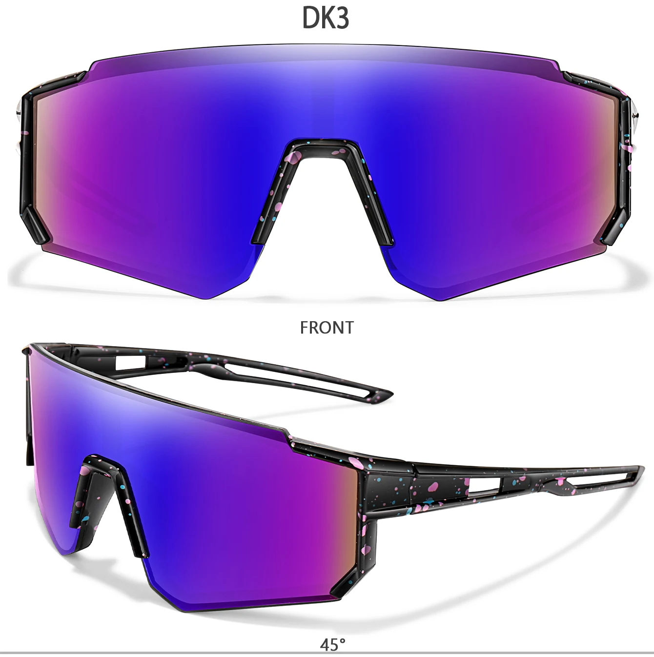 3-8 Jahre alte Kinder Outdoor-Sonnenbrille Kinder Jungen Mädchen Fahrradbrille UV400 Jugend Sport Baseball Camping MTB Fahrradbrille – Detail 6