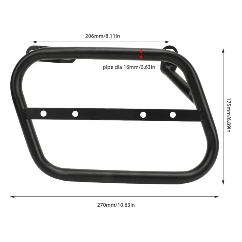 Motorcycle Left Side Luggage Rack More Storage Space Solid Construction Side Trunk Bag Support For Scrambler 1200XC 1200XE