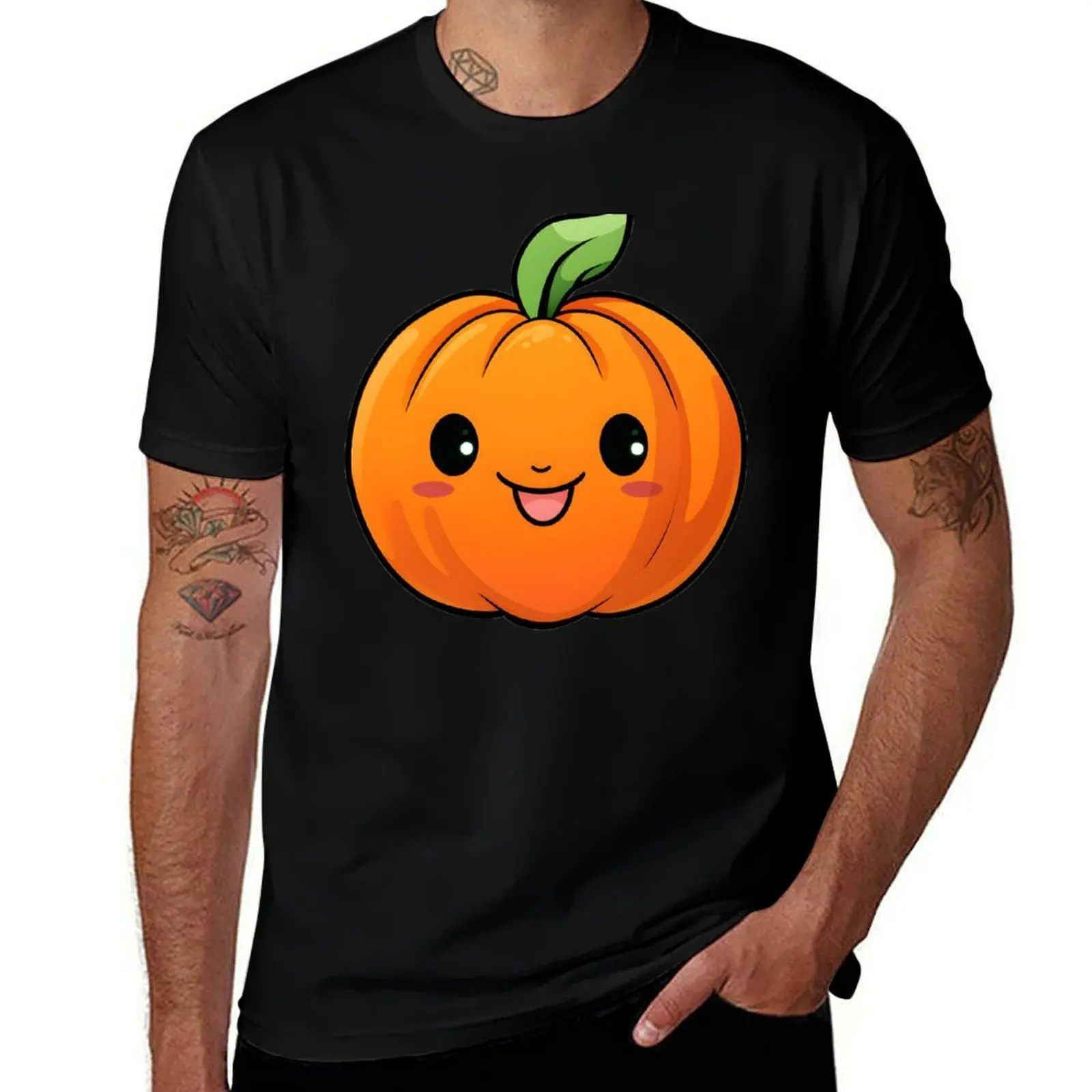 

cute pumpkin face T-Shirt man t shirt summer t shirt man designer man t shirts graphic T-Shirt