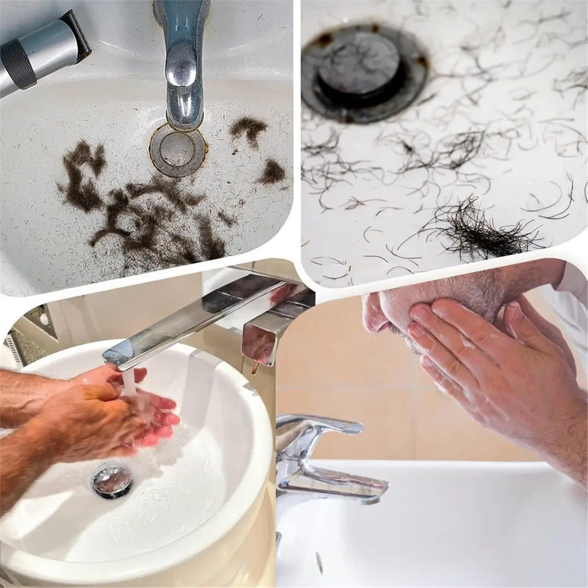 [NEW] Beard Cleaner Brush Clean Up Beard Trimmings From Sinks and Countertops After Shaving Best for Men Beard Brush Clean