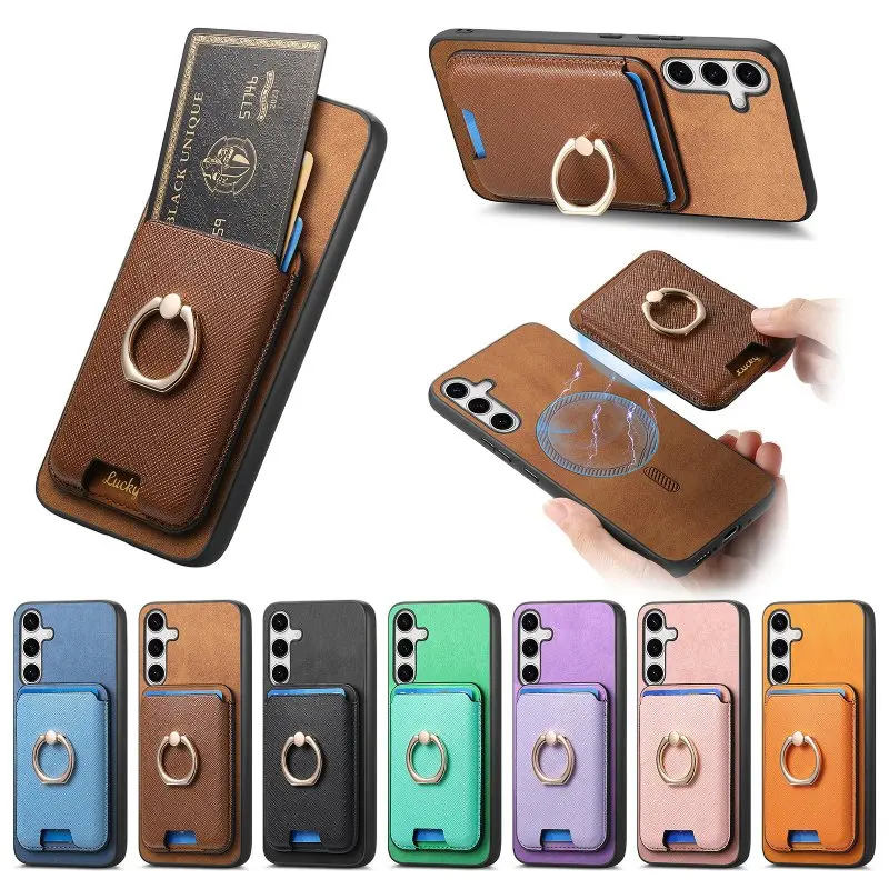 

Detachable Finger Ring Card Holder With Phone Case for Vivo T2/S18/S17/V29/X100/Y200/Y300+/iQOO 12 11 Pro/NEO9 8 Pro Z7