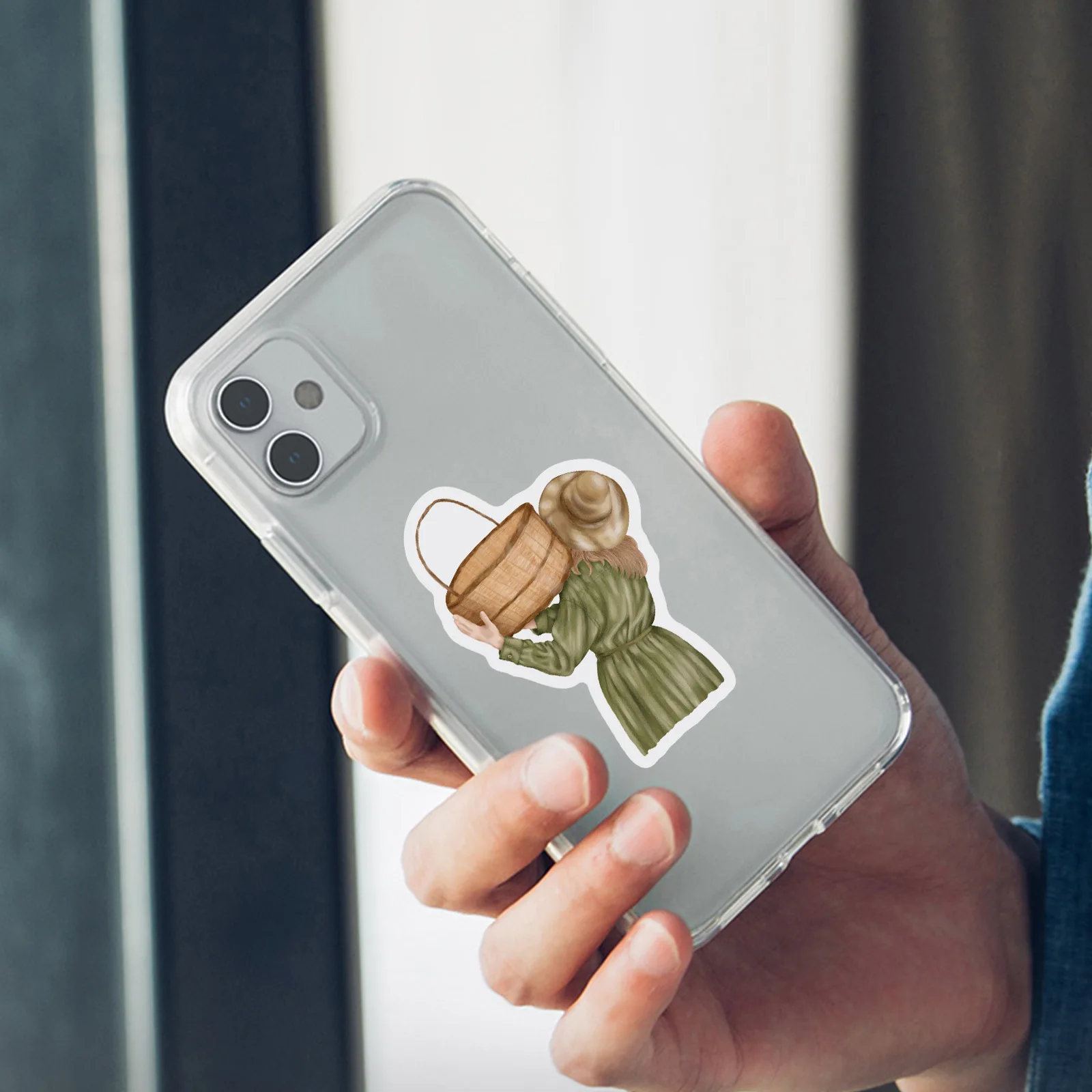 50pcs Old School Stickers for Girls Japanese Style, Cute Little Patterns, Scrapbook Stickers, Waterproof Stickers