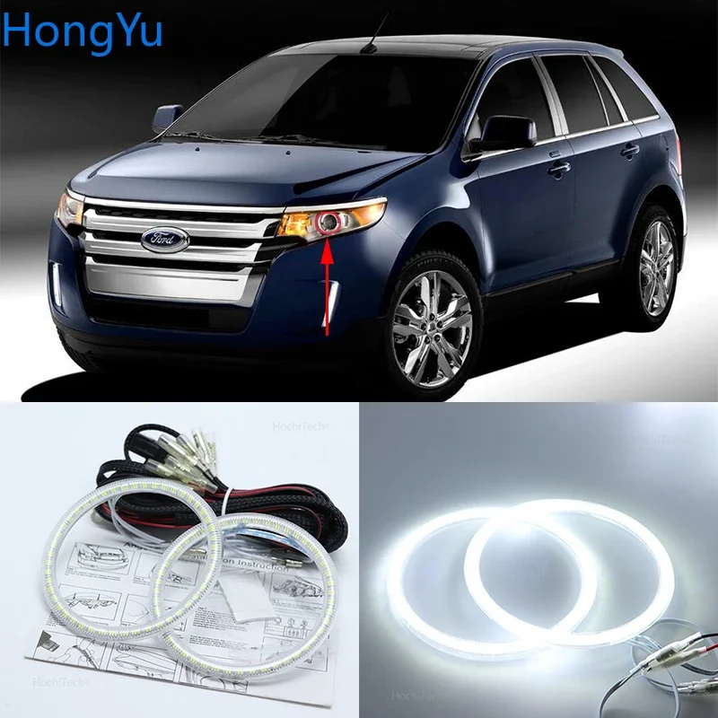 

Smd Led Angel Eyes Kit Excellent Ultra Bright Illumination DRL Daytime Running Lights for Ford Edge 2011 2012