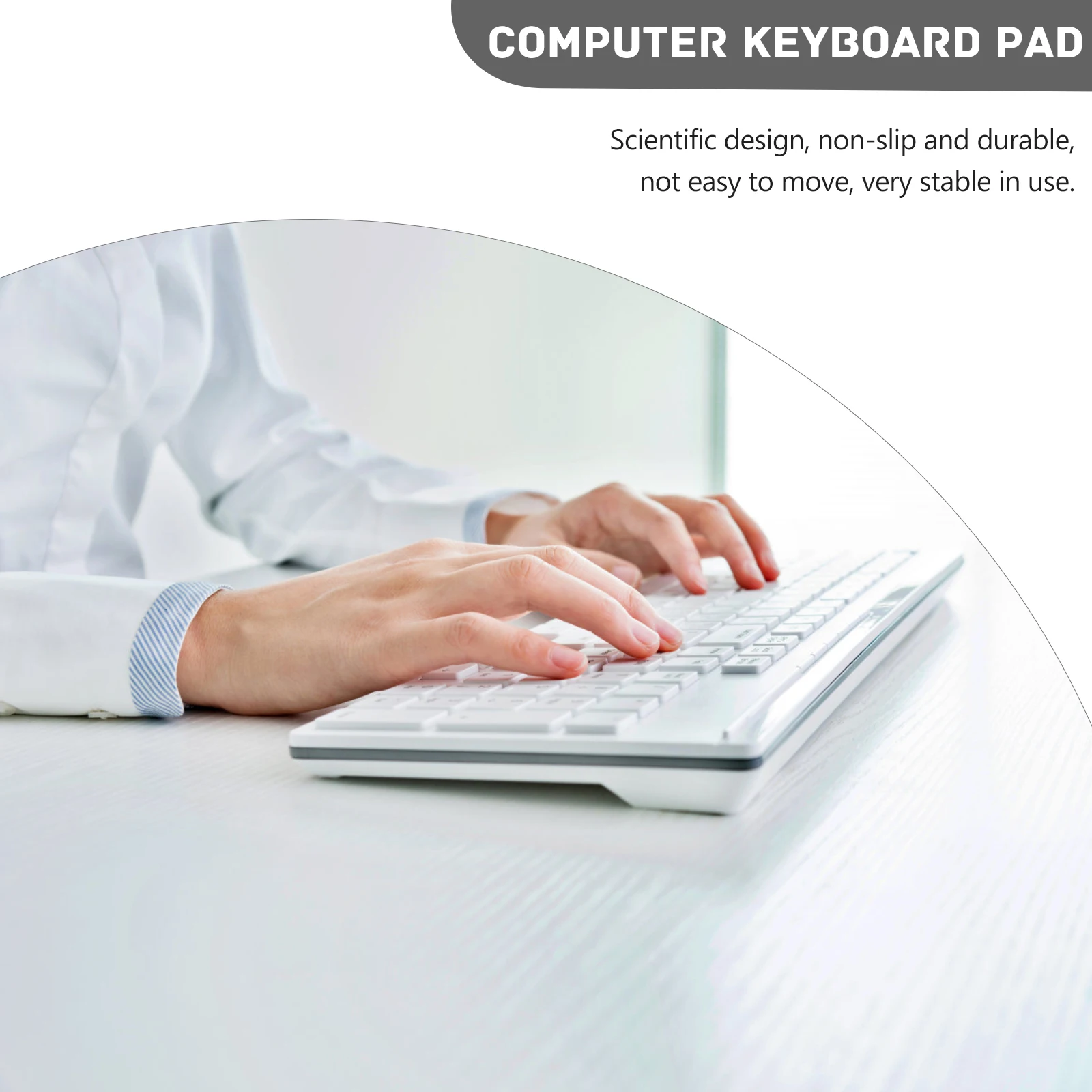 

2 Pcs Aluminum Keyboard Riser Feet Stand Pad for Mechanical Keyboard Lightweight 6063 Anti Stable Portable Holder