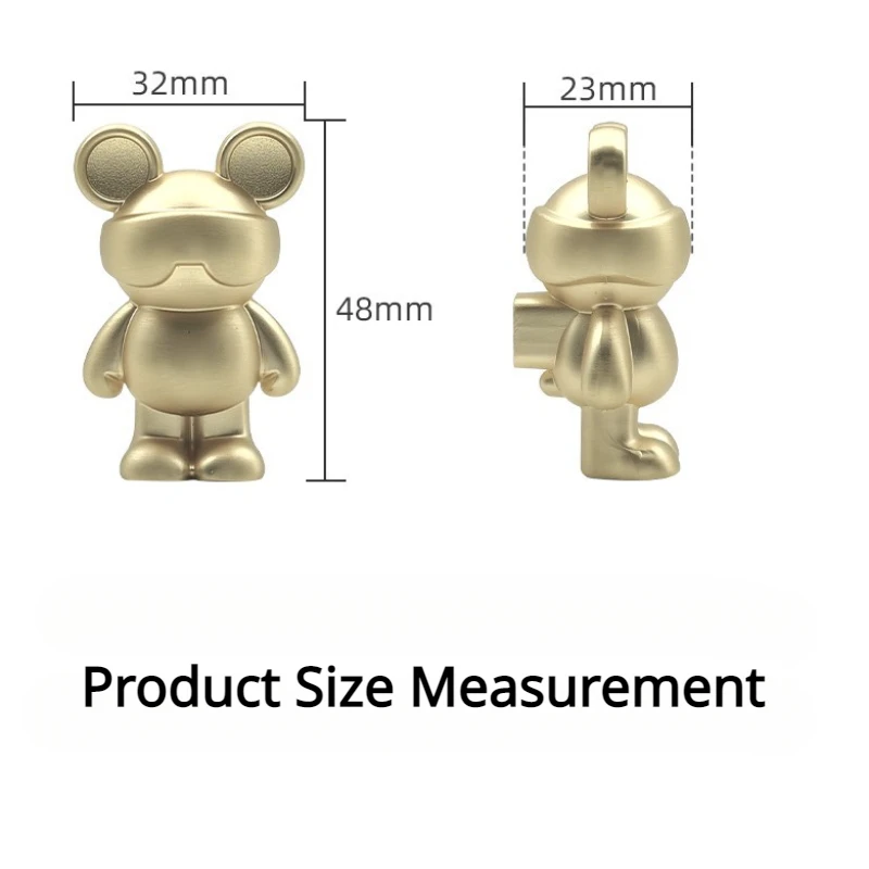 الكرتون الدب الأثاث مقبض سبائك الزنك مقابض أدراج مقابض خزانة للأطفال غرفة الحيوان شكل المطبخ مقبض الباب الأجهزة
