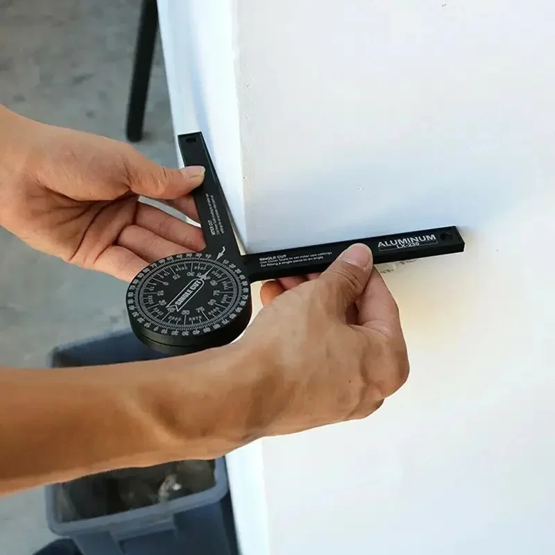 For Table Saw Baseboard Cutting Corner Angle Measurement 360° Miter Saw Protractor Angle Finder Tool Woodworking Angle Gauge