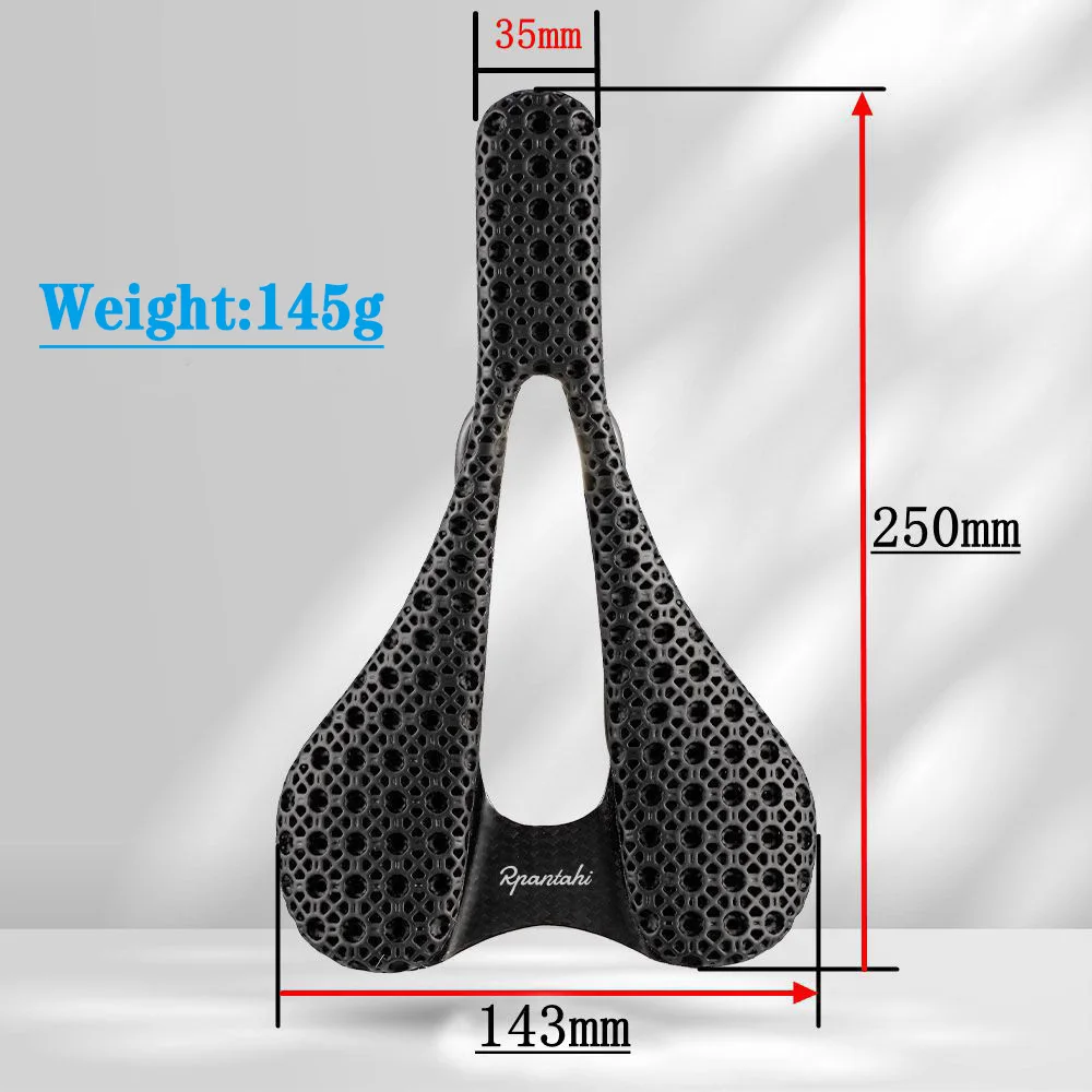 Ultra light Carbon 3D printed Bike saddle Back Seat Mat Comfortable Riding Seat Cushion For Mountain MTB Bicycle