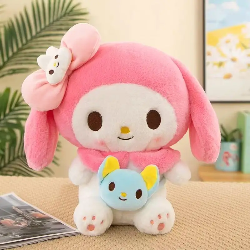 50cm sanrio hellokitty minha melodia bonito série kawaii pelúcia animal boneca dos desenhos animados bonito travesseiro de pelúcia brinquedo presente aniversário travesseiro