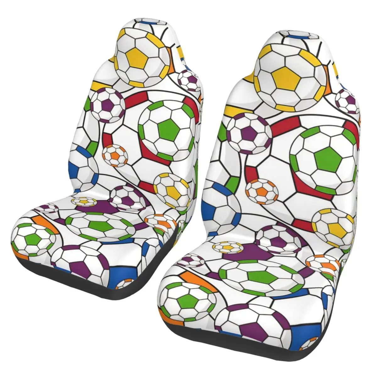 Football Soccer Patten Universal Car Seat Cover Protector Interior Accessories Women Car Seat Covers Fiber Hunting