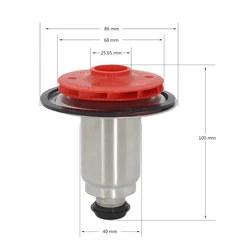 Gas Boiler Spare Part Water Circulation Pump Motor Rotor Water Leaves for Pump Apply to Power 83W Red Black Random Delivery