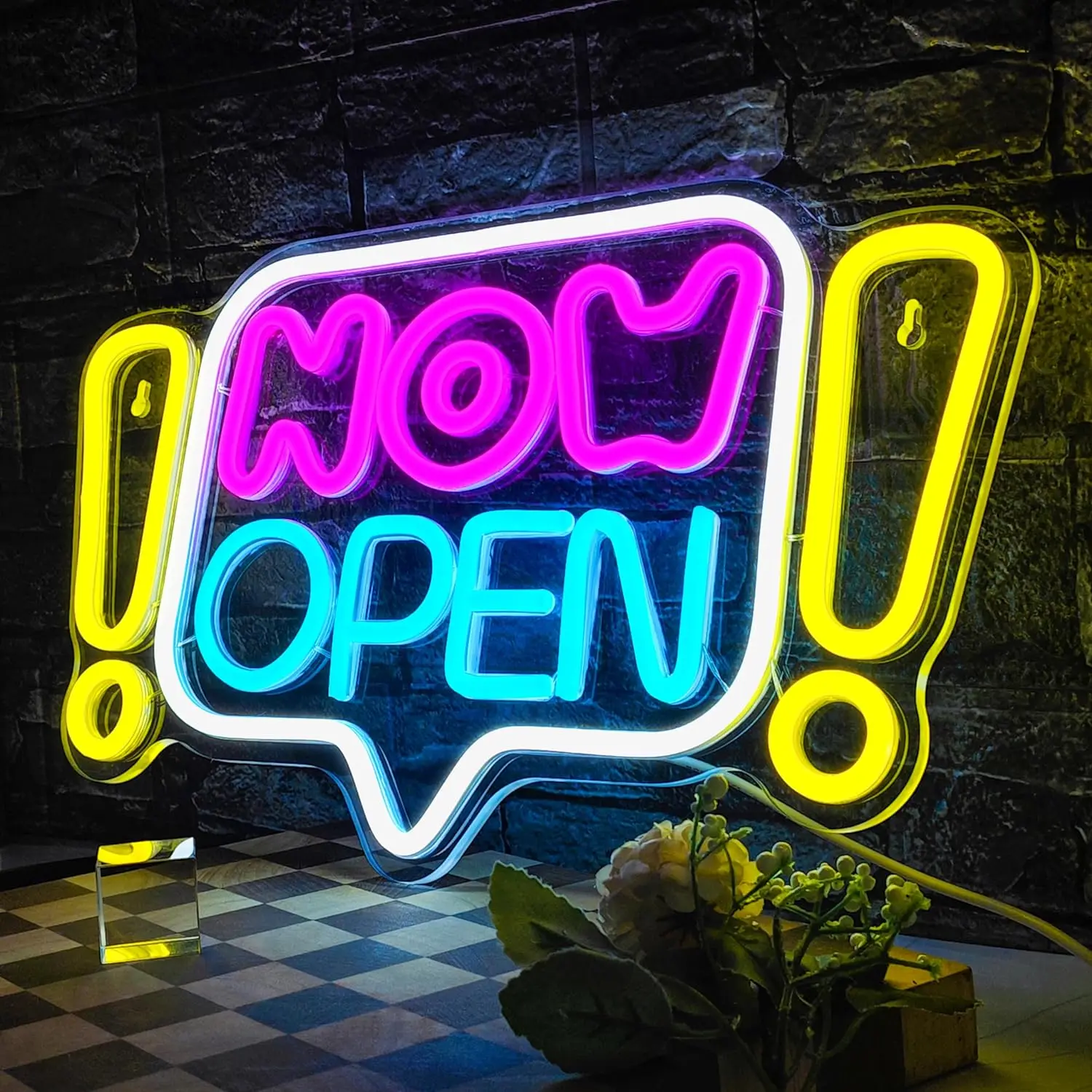 Open Neon znak neonowy światło LED USB z włącznikiem/wyłącznikiem otwarte znaki dla biznesu okno Bar Salon kawiarnia lampka nocna