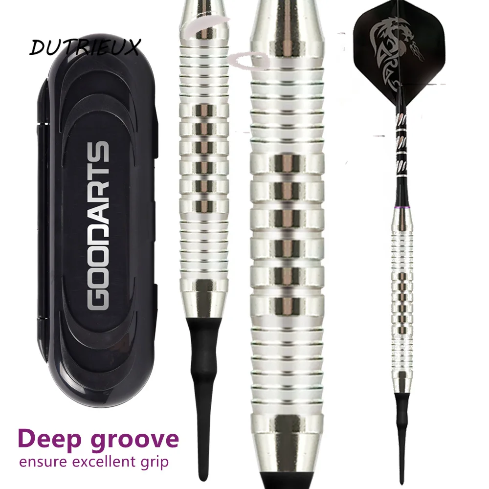 3 teile/paket 18g Soft Tip Darts setzt Pet Fine Carving Aluminium Darts Wellen Kunststoffs pitze mit Aufbewahrung sbox für Anfänger