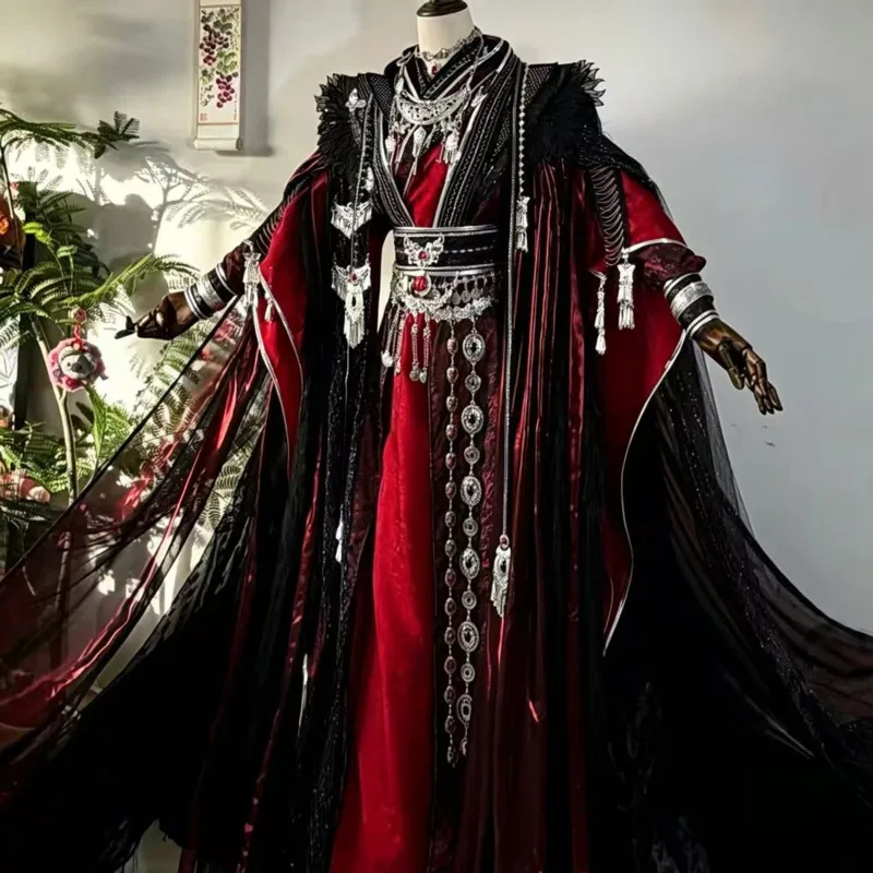 Halloween Tian Guan Ci Fu Hua Cheng Cosplay Costume Huacheng Wig Outfits Women Men Hanfu San Lang Costumes Role Play Customized - view 4
