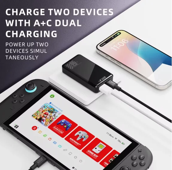 Savage Raven by Skull & Co. 65W GaN محول الطاقة شاحن سريع شحن سريع لنينتندو سويتش 2 Steam Deck ROG Ally #5